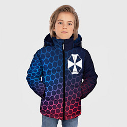 Куртка зимняя для мальчика Resident Evil неоновые соты, цвет: 3D-черный — фото 2