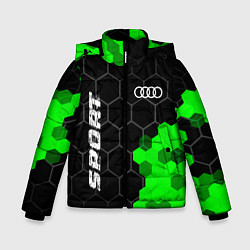 Зимняя куртка для мальчика Audi green sport hexagon