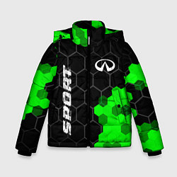 Зимняя куртка для мальчика Infiniti green sport hexagon