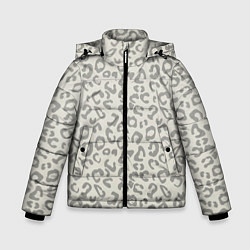 Зимняя куртка для мальчика Светло бежевый леопард