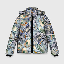 Зимняя куртка для мальчика Банкноты сто долларов