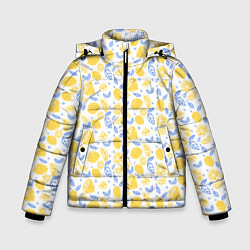 Зимняя куртка для мальчика Летний вайб - паттерн лимонов