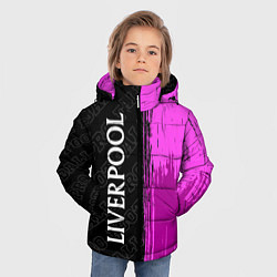 Куртка зимняя для мальчика Liverpool pro football по-вертикали, цвет: 3D-черный — фото 2