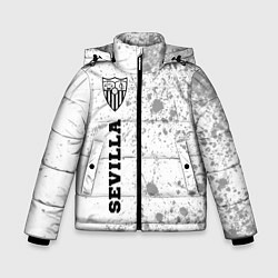 Куртка зимняя для мальчика Sevilla sport на светлом фоне по-вертикали, цвет: 3D-черный