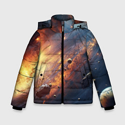Зимняя куртка для мальчика Вселенная и планеты