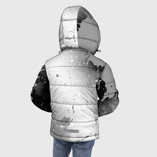 Зимняя куртка для мальчика Hoffenheim sport на светлом фоне вертикально / 3D-Черный – фото 4