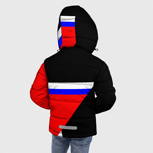 Зимняя куртка для мальчика Россия и советский союз спорт / 3D-Черный – фото 4