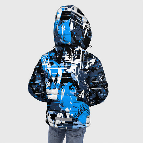 Зимняя куртка для мальчика Extreme glitch / 3D-Черный – фото 4