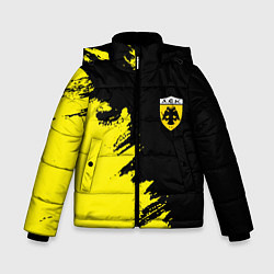 Зимняя куртка для мальчика AEK sport color yellow