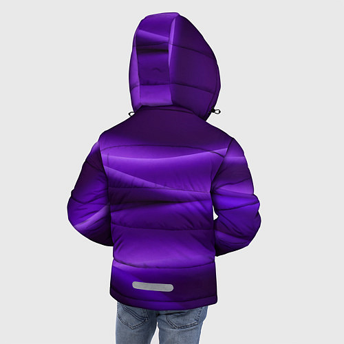Зимняя куртка для мальчика Фиолетовый шелк / 3D-Красный – фото 4