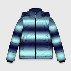 Куртка зимняя для мальчика Полосы градиент, цвет: 3D-черный