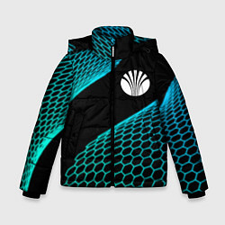 Куртка зимняя для мальчика Daewoo electro hexagon, цвет: 3D-черный