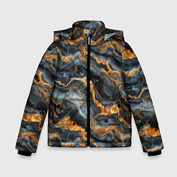 Куртка зимняя для мальчика Мраморное золото, цвет: 3D-светло-серый