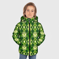 Куртка зимняя для мальчика Ромбовидный орнамент, цвет: 3D-черный — фото 2