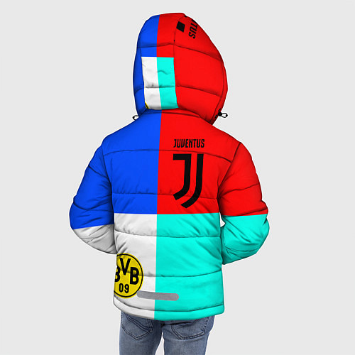 Зимняя куртка для мальчика Juventus x Borussia / 3D-Светло-серый – фото 4
