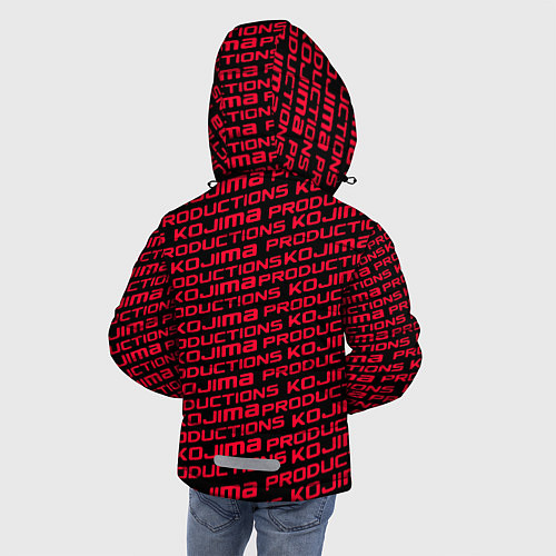 Зимняя куртка для мальчика Kojima pattern game / 3D-Черный – фото 4