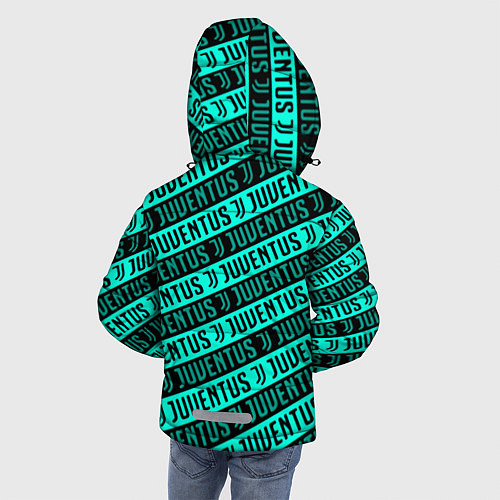 Зимняя куртка для мальчика Juventus pattern logo steel / 3D-Черный – фото 4