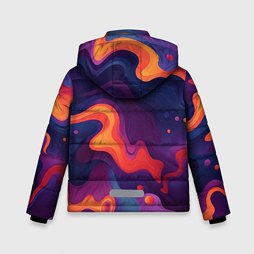 Зимняя куртка для мальчика Неоновый спектр / 3D-Светло-серый – фото 2