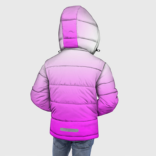 Зимняя куртка для мальчика Gradient color pink / 3D-Черный – фото 4