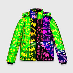 Зимняя куртка для мальчика Marshmello pattern neon steel