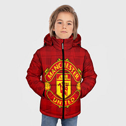 Куртка зимняя для мальчика Manchester United, цвет: 3D-красный — фото 2