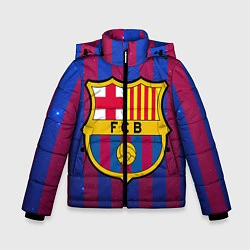 Куртка зимняя для мальчика Barcelona, цвет: 3D-черный