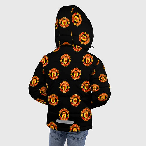 Зимняя куртка для мальчика Manchester United Pattern / 3D-Черный – фото 4