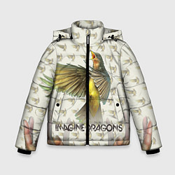 Куртка зимняя для мальчика Imagine Dragons: Fly, цвет: 3D-черный