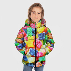 Куртка зимняя для мальчика Мармеладные мишки, цвет: 3D-светло-серый — фото 2
