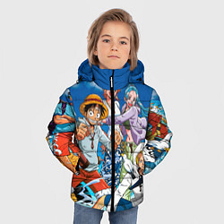 Куртка зимняя для мальчика One Piece, цвет: 3D-красный — фото 2