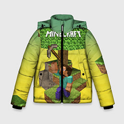 Куртка зимняя для мальчика Minecraft Tree, цвет: 3D-черный