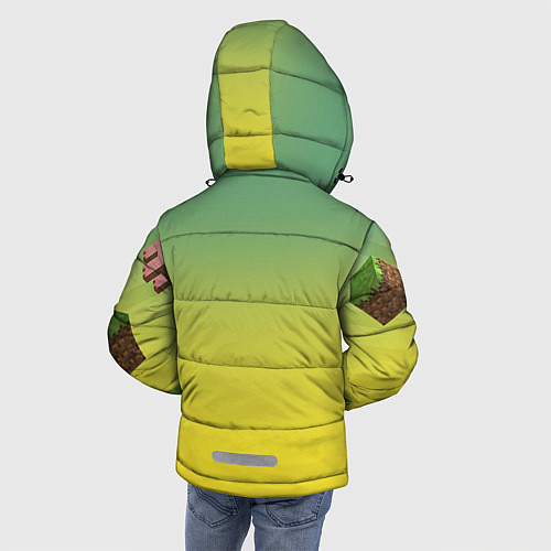 Зимняя куртка для мальчика Minecraft Tree / 3D-Черный – фото 4