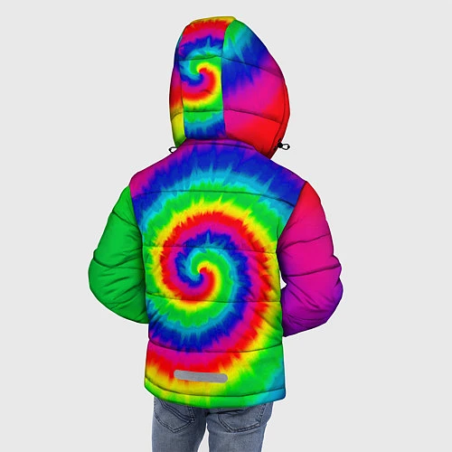 Зимняя куртка для мальчика Tie dye / 3D-Черный – фото 4
