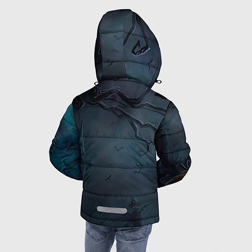 Зимняя куртка для мальчика Тыква / 3D-Черный – фото 4