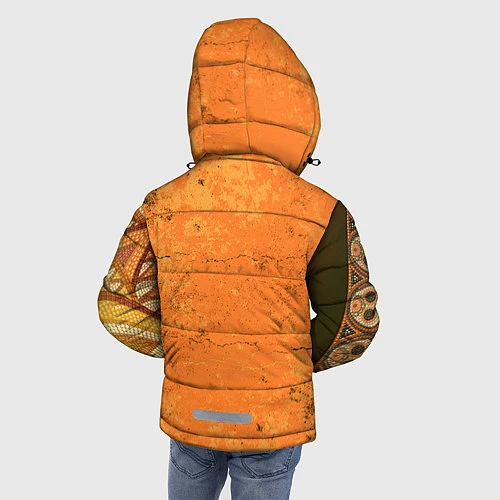Зимняя куртка для мальчика Девушка. Сахарный череп / 3D-Черный – фото 4