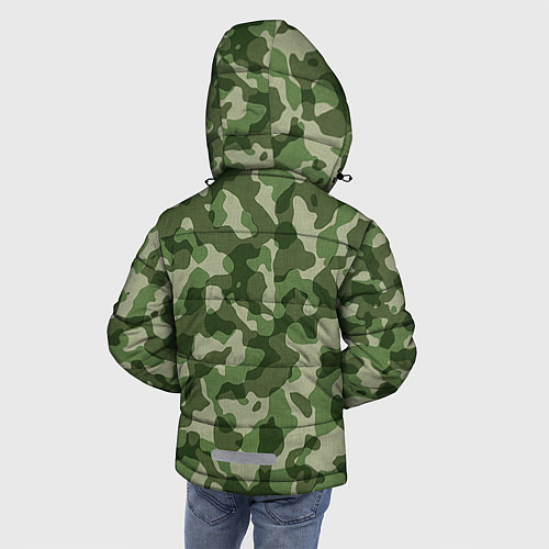 Зимняя куртка для мальчика Хаки / 3D-Черный – фото 4