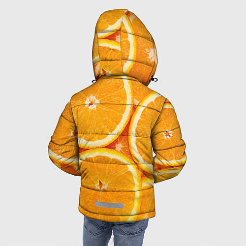 Зимняя куртка для мальчика Апельсин / 3D-Черный – фото 4