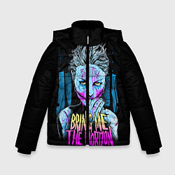 Куртка зимняя для мальчика BMTH: Acid Girl, цвет: 3D-светло-серый