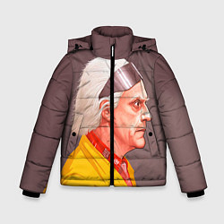 Куртка зимняя для мальчика Доктор Браун, цвет: 3D-красный
