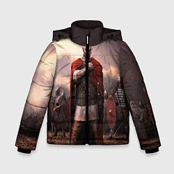Куртка зимняя для мальчика Князь Святослав Игоревич, цвет: 3D-черный