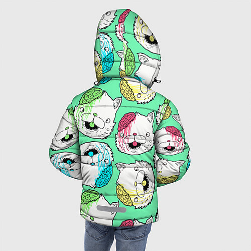 Зимняя куртка для мальчика Drop Dead: Kitty Heads / 3D-Черный – фото 4