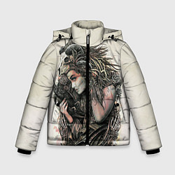 Куртка зимняя для мальчика Немезида, цвет: 3D-черный