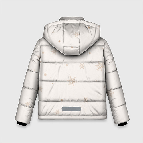 Зимняя куртка для мальчика Влюбленный пингвин / 3D-Светло-серый – фото 2