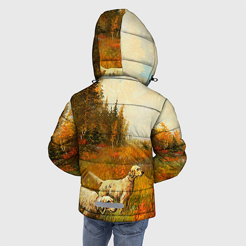 Зимняя куртка для мальчика Охота на утку / 3D-Черный – фото 4