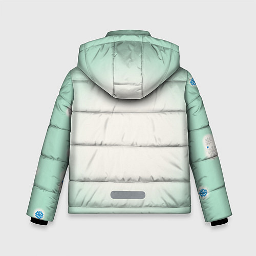 Зимняя куртка для мальчика Дед мороз / 3D-Светло-серый – фото 2