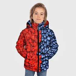 Куртка зимняя для мальчика Ягодка, цвет: 3D-черный — фото 2