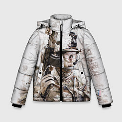 Куртка зимняя для мальчика ФСБ Альфа, цвет: 3D-черный