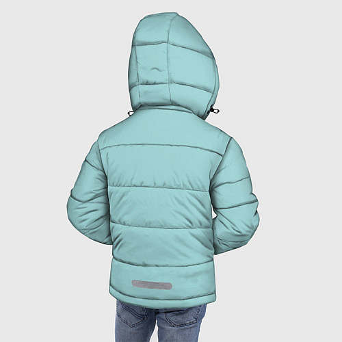 Зимняя куртка для мальчика Котик / 3D-Черный – фото 4