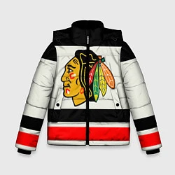 Куртка зимняя для мальчика Chicago Blackhawks, цвет: 3D-черный