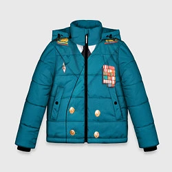 Куртка зимняя для мальчика Китель, цвет: 3D-красный